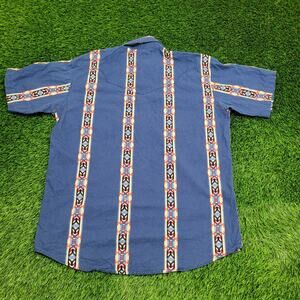 Vintage Wrangler Pearl Snap Shirt 2XL 26x34 Western Tribal